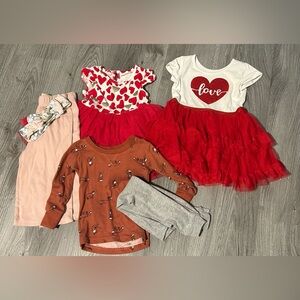 12-18 month bundle clothes bundle 2 dress 2 pants 1 headband 1 shirt